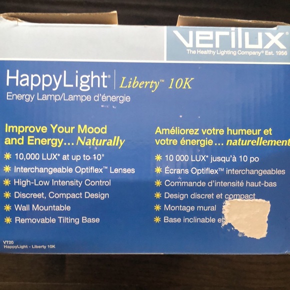 Happy Light/Natural Spectrum Energy Lamp. New in Box! - Picture 2 of 5